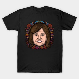 Roseanne Barr (Flowered) T-Shirt